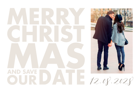 Kerst Save the Date kaart
