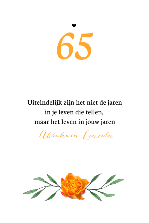 65 jaar bloemen achtergrond