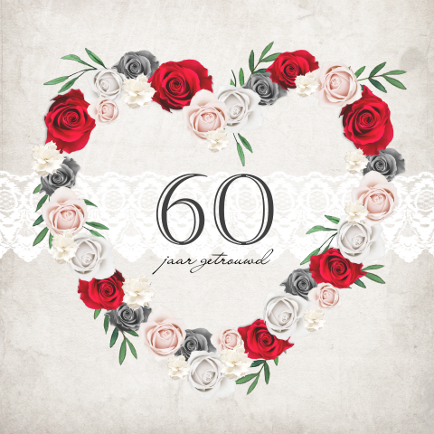 Wat Is 60 Jaar Getrouwd Gefeliciteerd Tante